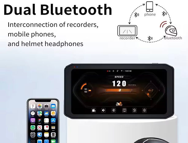 Bike CarPlay with collision detection - E3 elite - MotoVibeIndia