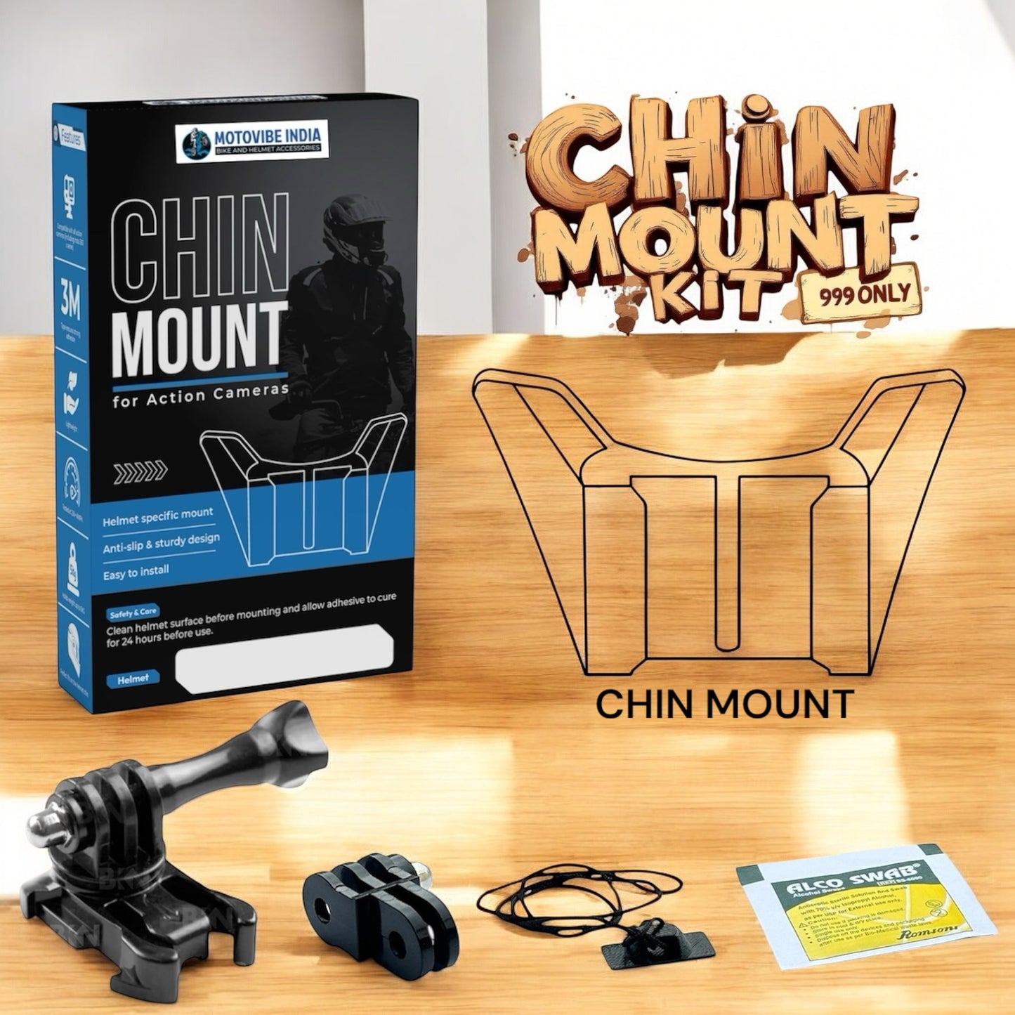 AXOR Brutale - Chin Mount - MotoVibeIndia