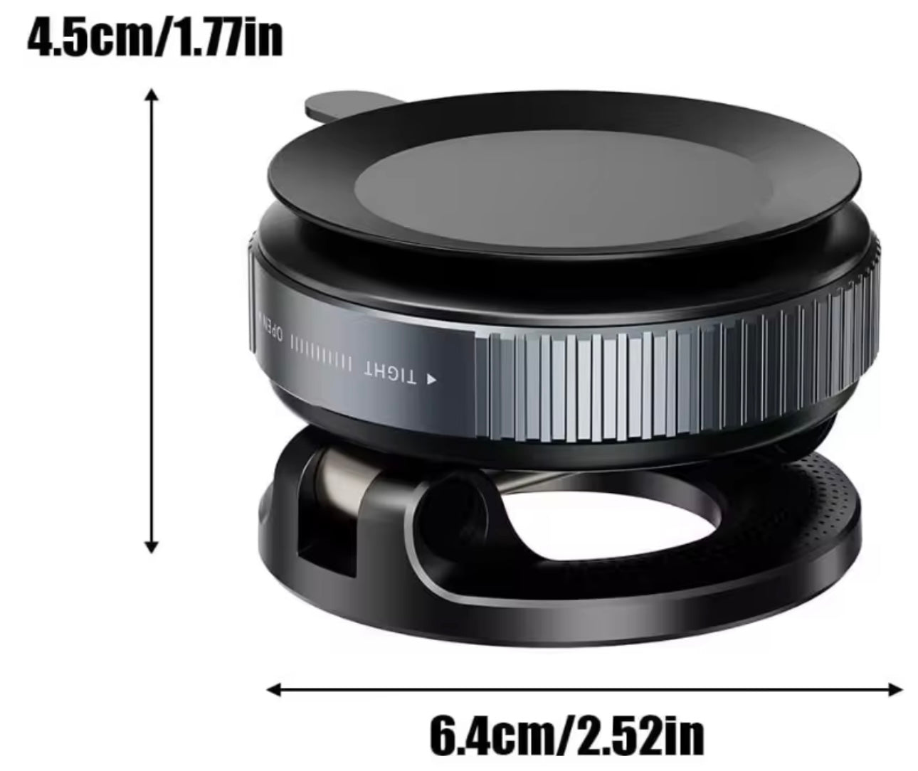 360 Degree Rotation Stable Glass Vacuum Adsorption Suction Vacuum Cell Mobile Desk Stand Car Magnetic Phone Holder - MotoVibeIndia