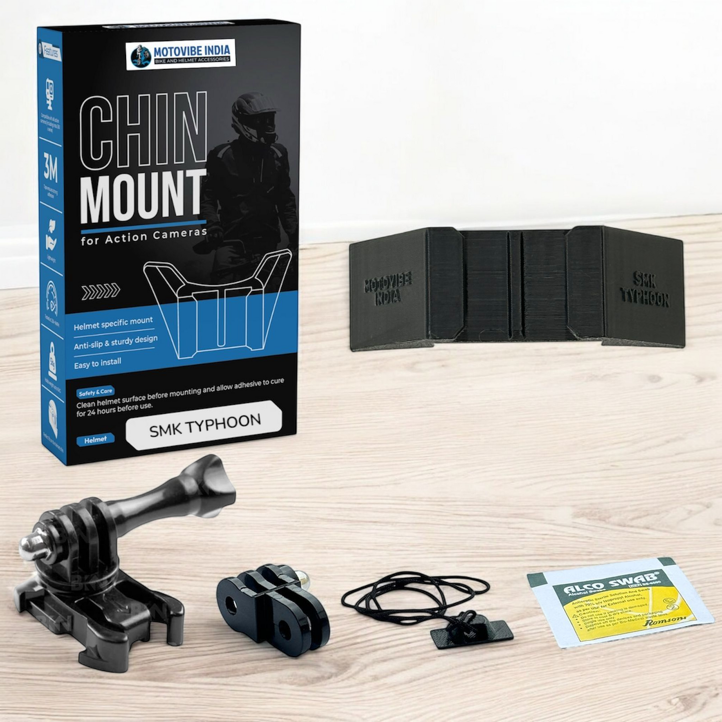 SMK Typhoon - Chin Mount - MotoVibeIndia