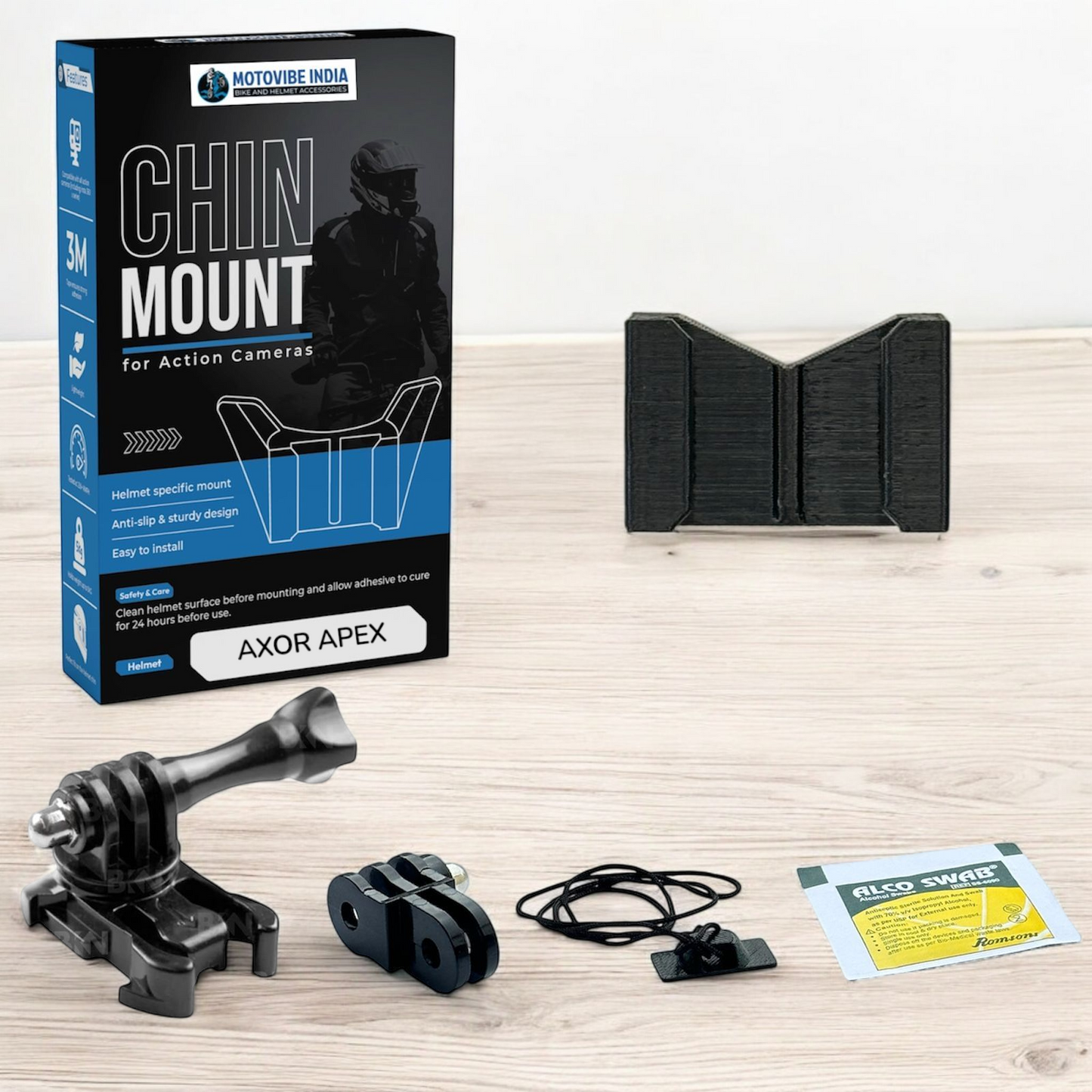 AXOR Apex - Chin Mount - MotoVibeIndia