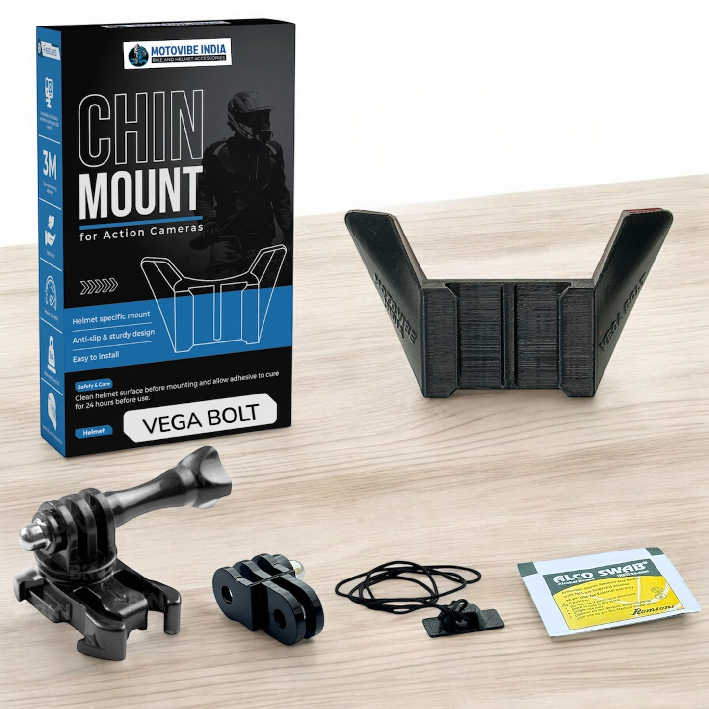 Vega Bolt - Chin Mount - MotoVibeIndia