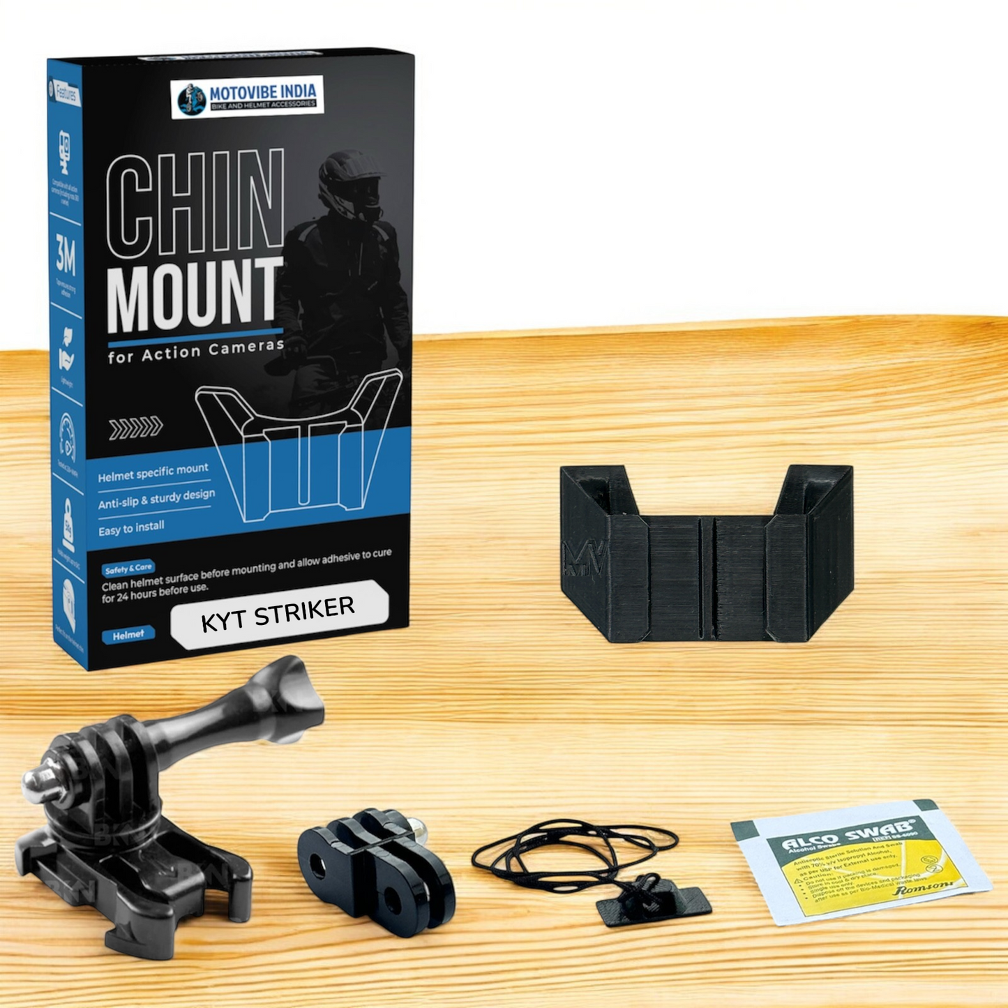 KYT Striker - CHIN MOUNT - MotoVibeIndia