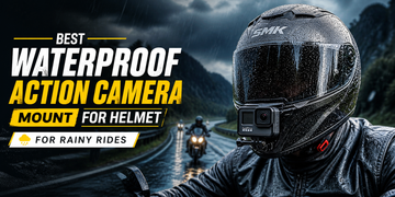 Best Waterproof Action Camera Mount for Helmet for Rainy Rides