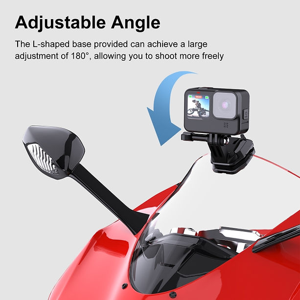 Bike Windshield clip GoPro mount - Aluminium metal - MotoVibeIndia