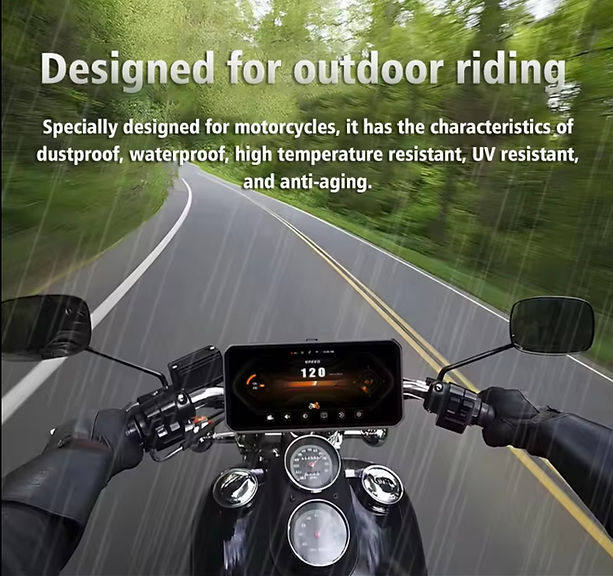 Bike CarPlay with collision detection - E3 elite - MotoVibeIndia