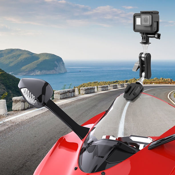 Bike Windshield clip GoPro mount - Aluminium metal - MotoVibeIndia
