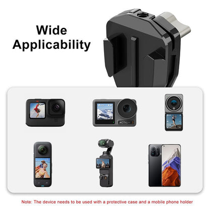 Bike Windshield clip GoPro mount - Aluminium metal - MotoVibeIndia