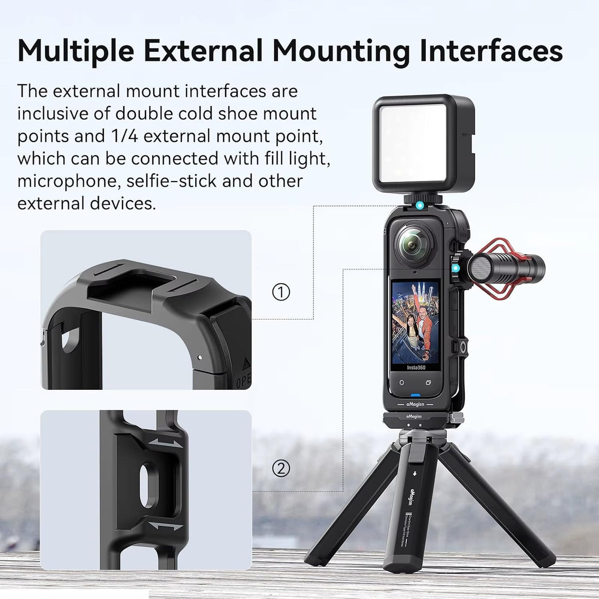 ABS Frame Cage for Insta360 X5