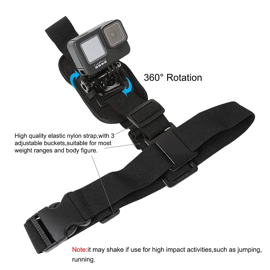 Shoulder Mount Strap Clamp for Action Camera