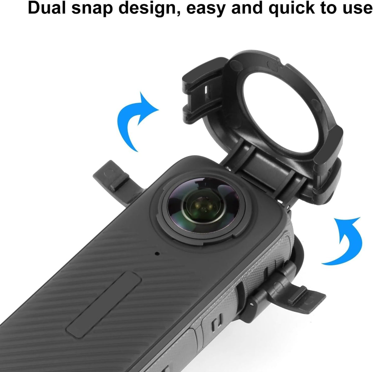 Shockproof Clip-On Dual Lens Protector for Insta360
