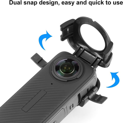 Shockproof Clip-On Dual Lens Protector for Insta360