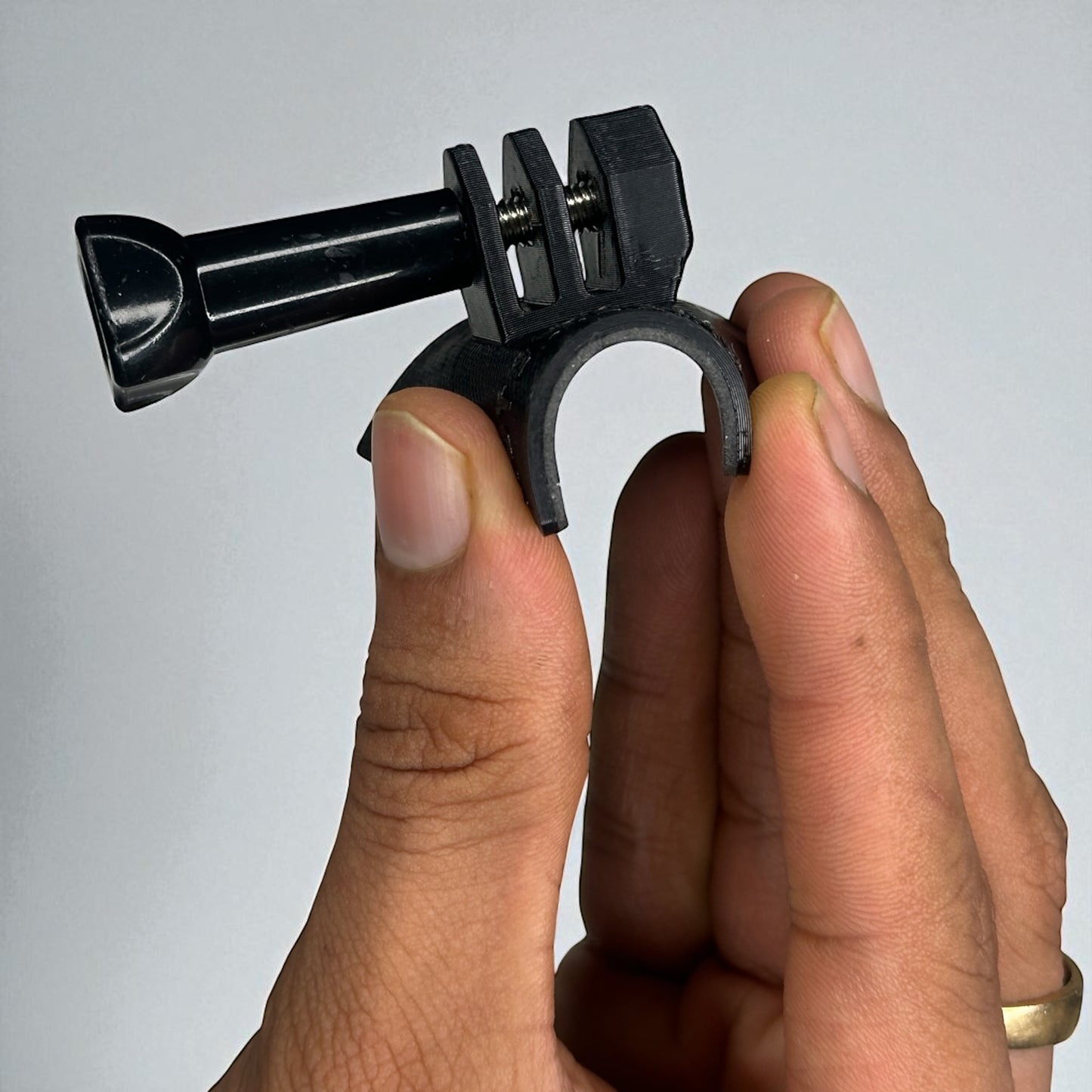 Motovibeindia Flexible Helmet Mount – Lightweight, Universal Action Camera Holder for GoPro, DJI, Insta360 - MotoVibeIndia