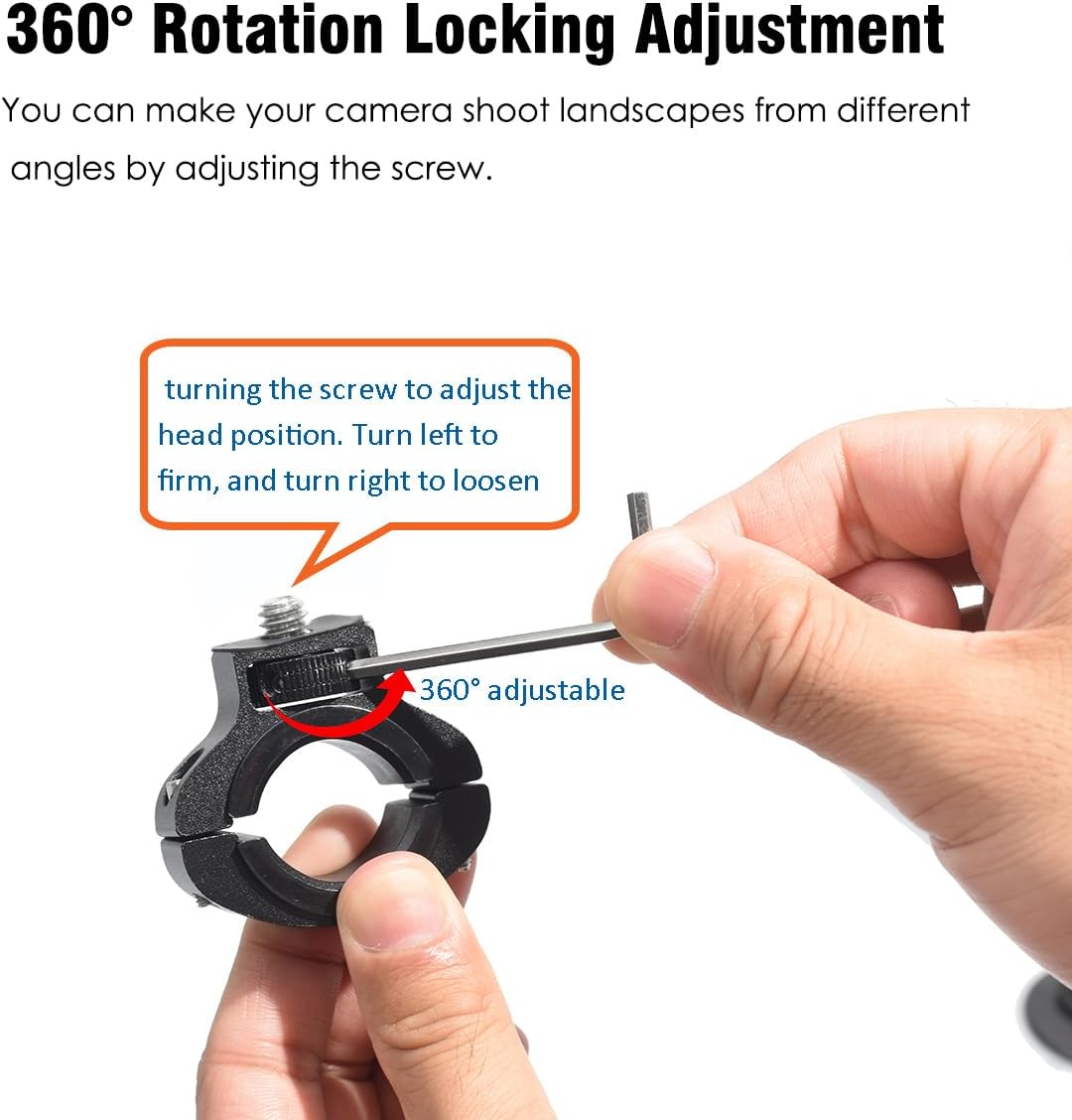 360 Camera Clamp Mount Handlebar