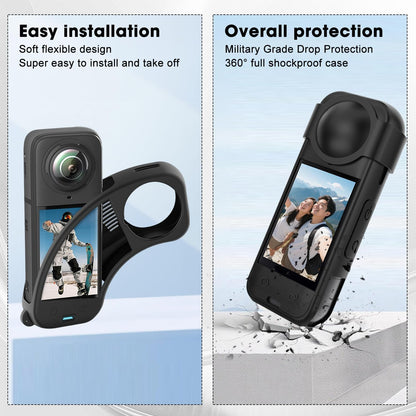 Soft Silicone Protective Case Compatible with Insta 360