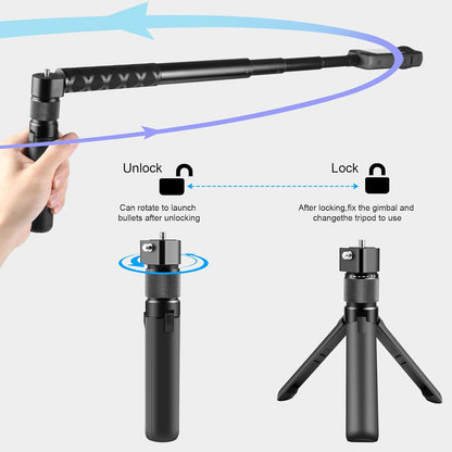 Small Tripod for Insta360 with Rotating Handle
