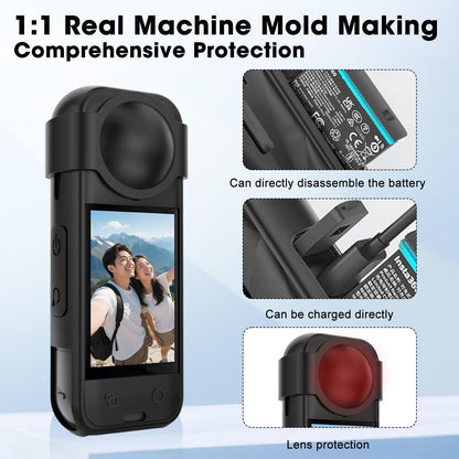 Soft Silicone Protective Case Compatible with Insta 360