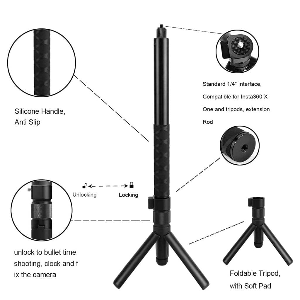 3 in 1 Tripod Handle with Invisible Stick