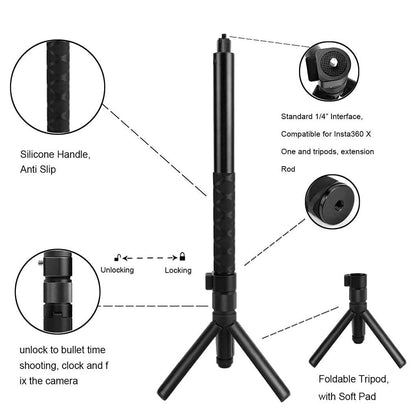 3 in 1 Tripod Handle with Invisible Stick