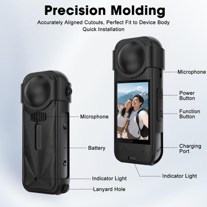 Soft Silicone Protective Case Compatible with Insta 360