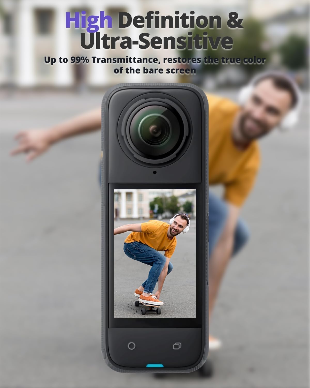 Tempered Glass for Insta 360 X4 / X5 0.3mm 9H Hardness