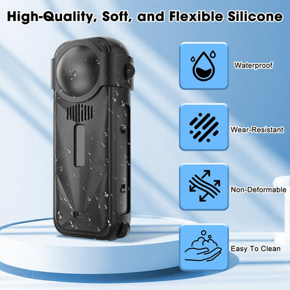 Soft Silicone Protective Case Compatible with Insta 360