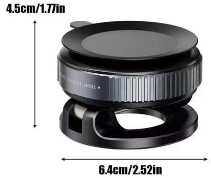 360 Degree Rotation Stable Glass Vacuum Adsorption Suction Vacuum Cell Mobile Desk Stand Car Magnetic Phone Holder - MotoVibeIndia