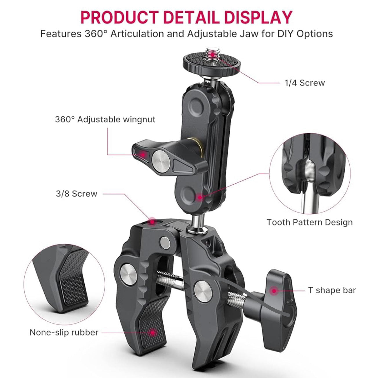 Cam-Grip Action Camera And Phone Mount Kit - MotoVibeIndia