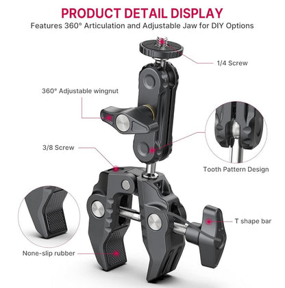 Cam-Grip Action Camera And Phone Mount Kit - MotoVibeIndia