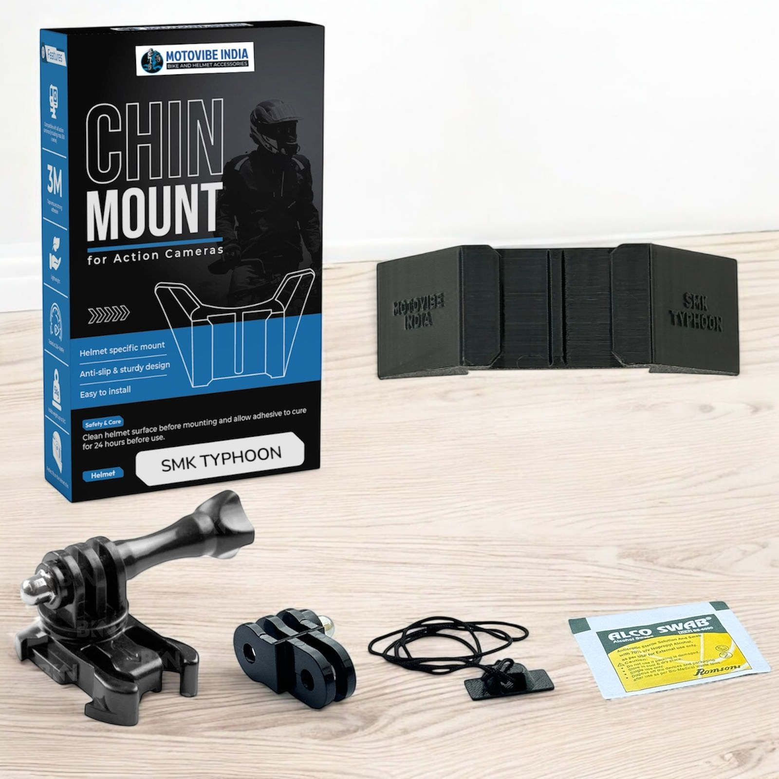 SMK Typhoon - Chin Mount - MotoVibeIndia