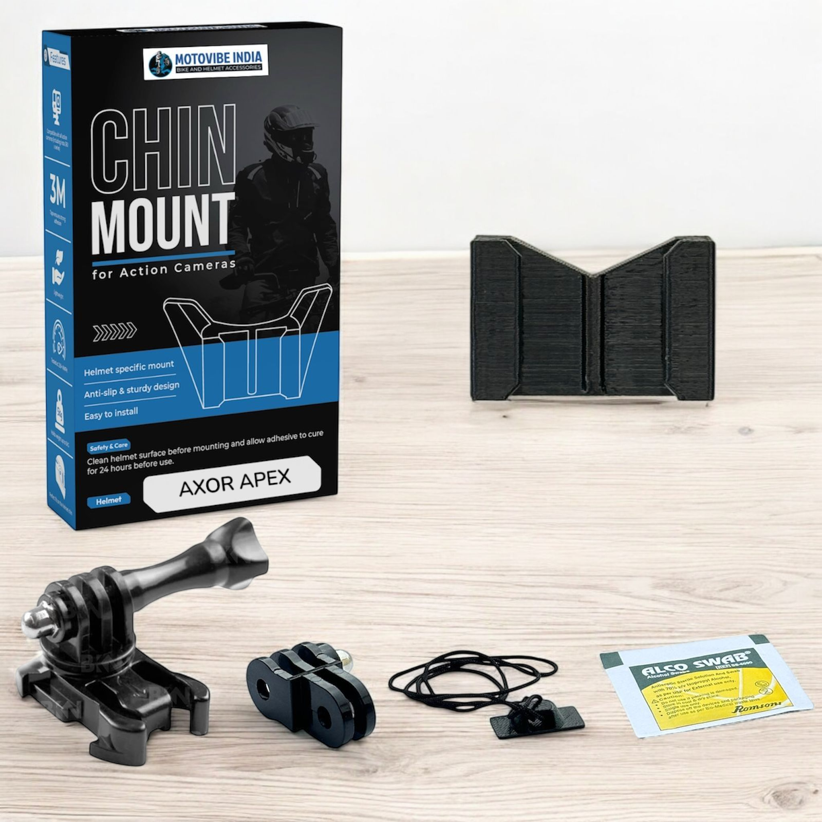 AXOR Apex - Chin Mount - MotoVibeIndia
