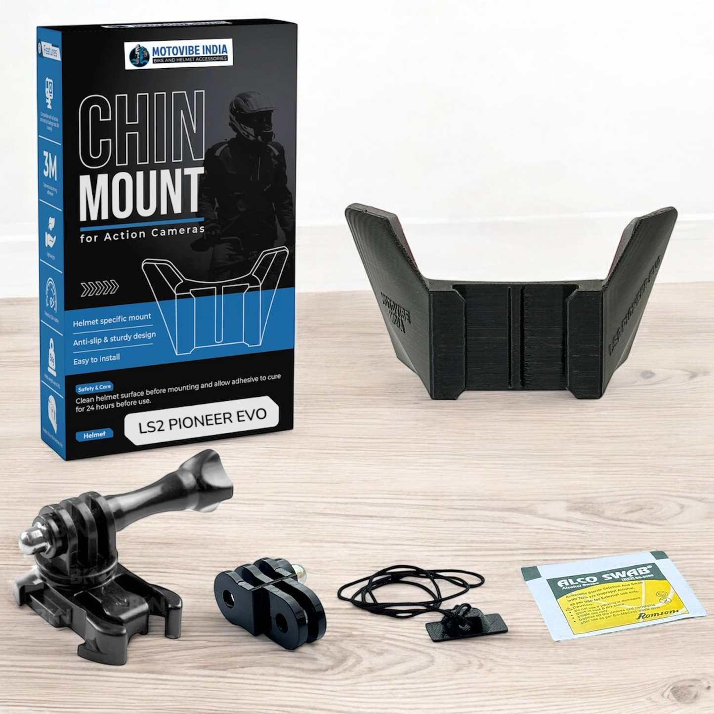 LS2 Pioneer Evo MX436 | Fast Evo MX437 - Chin Mount - MotoVibeIndia