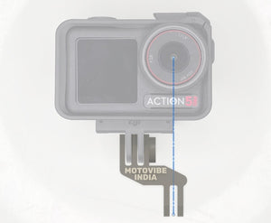 Lens center alignment POV mount - DJI Action 2/3/4/5