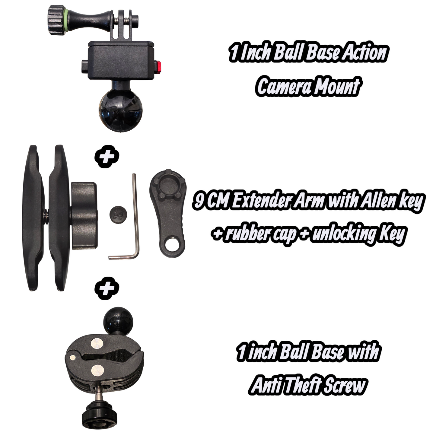 MV22B - Anti Theft Action Camera Mount
