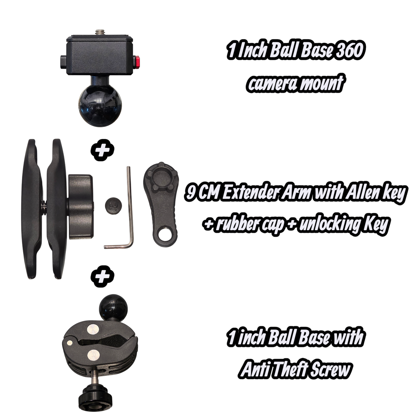 MV22A - Anti Theft 360 Camera Mount