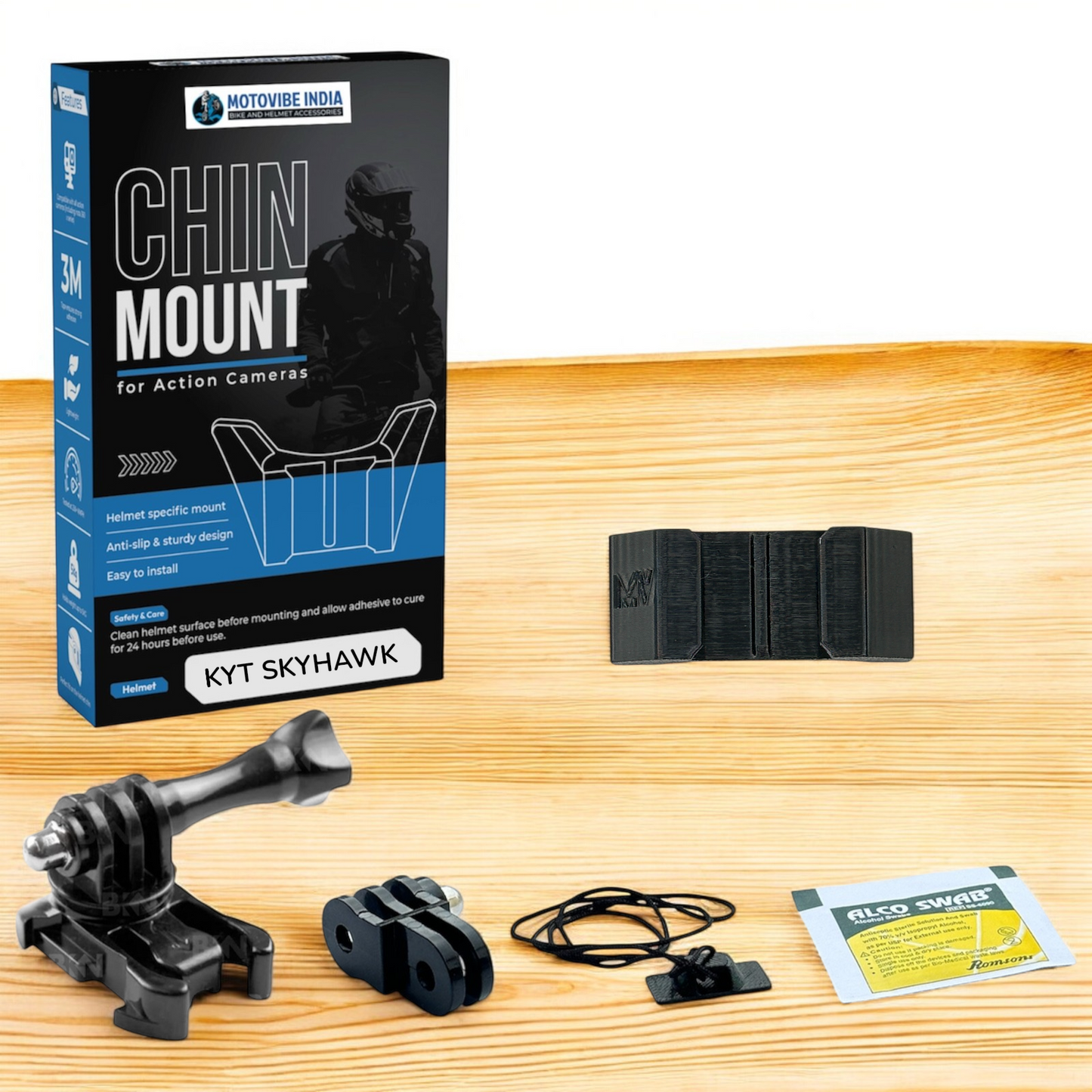 KYT Skyhawk - CHIN MOUNT - MotoVibeIndia