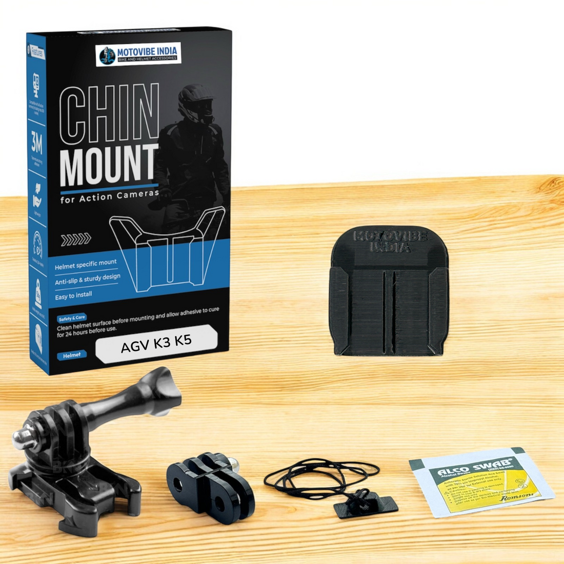 AGV K3SV - CHIN MOUNT - MotoVibeIndia