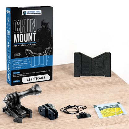 LS2 Storm 1 / 2 FF800 - Chin Mount - MotoVibeIndia