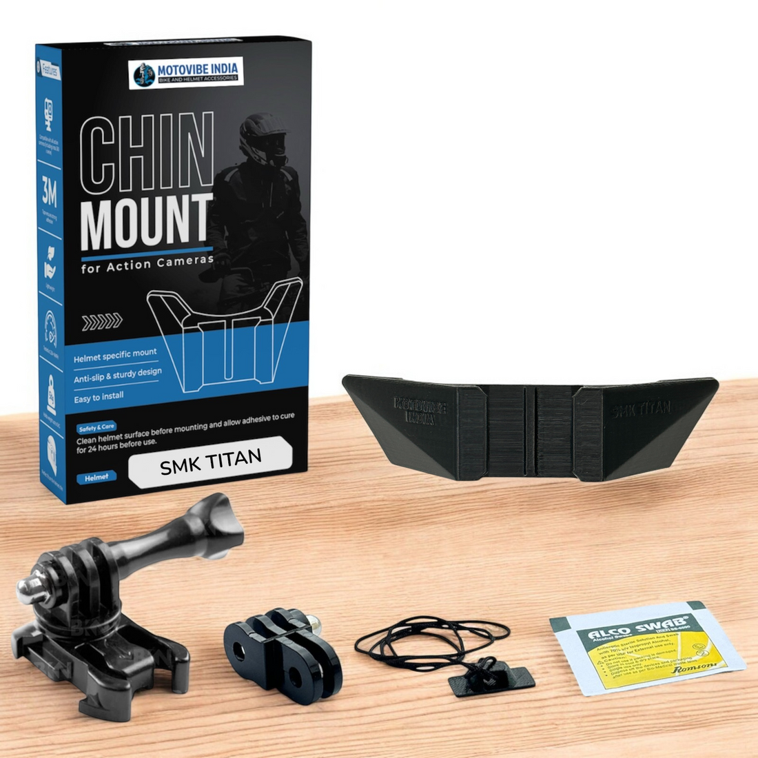 SMK Titan - Chin Mount - MotoVibeIndia