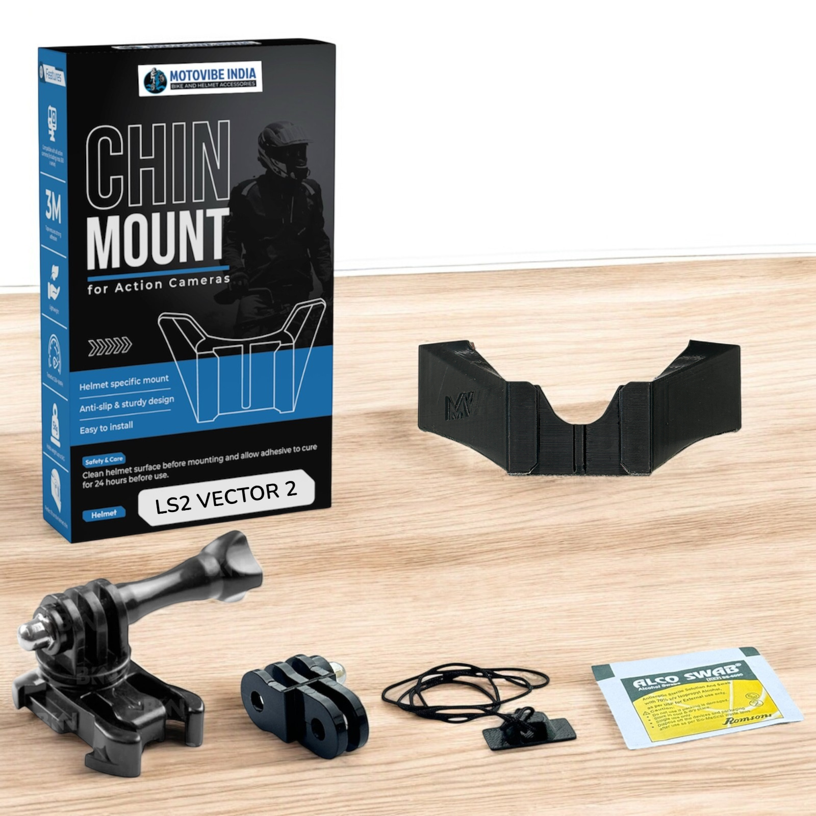 LS2 Vector 2 FF811 - Chin Mount - MotoVibeIndia